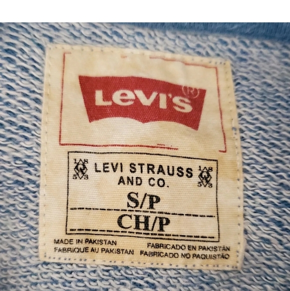 Mens Levi Strauss & Co LEVIS BLUE Zip Cardigan Small 36" 10 uk Lightweight - Picture 5 of 7
